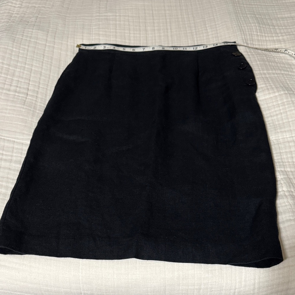 Linen Ralph Lauren Black Women's Skirt